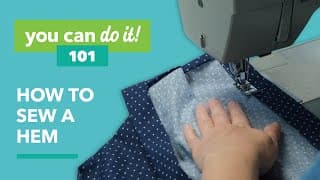 How To Sew A Hem With A Sewing Machine