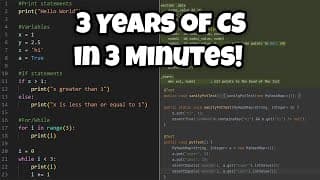 3 Years of College Computer Science in 3 Minutes