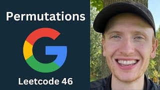 Permutations - Leetcode 46 - Recursive Backtracking (Python)